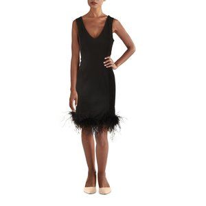 bebe | Dresses | Bebe Black Feather 